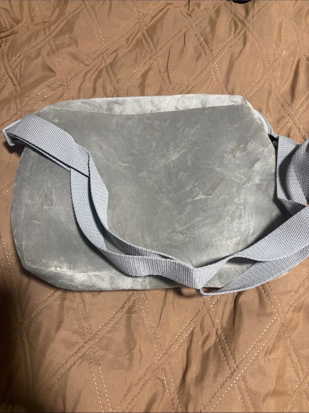 Gray to Totoro Face Crossbody Pouch